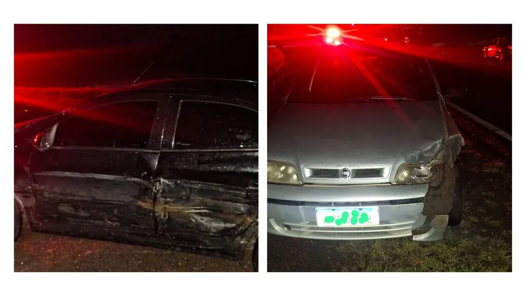 Adolescente fica ferido em colisão entre dois carros na PR-540, em Guarapuava