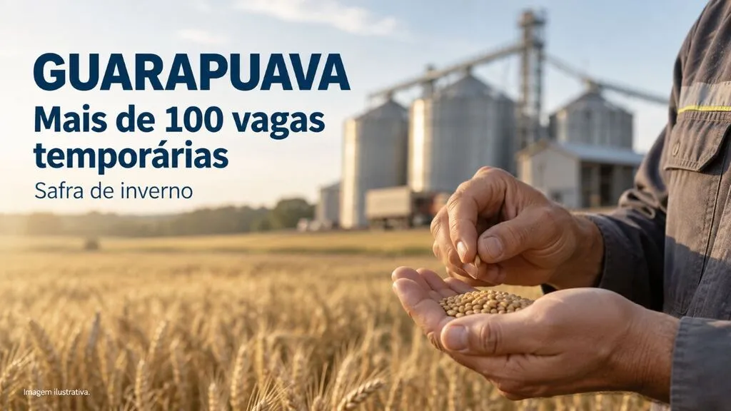 Guarapuava tem mais de 100 vagas temporárias para a safra de inverno