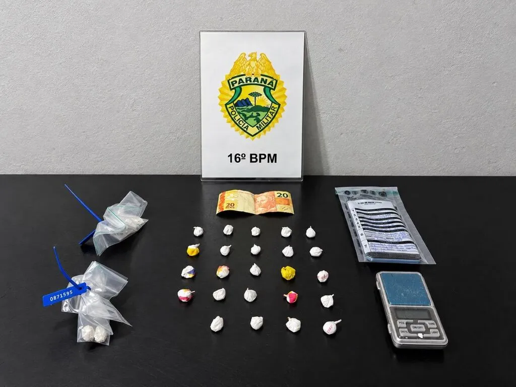 Homem de 24 anos é preso suspeito de tráfico de drogas no Azaléia, em Pinhão